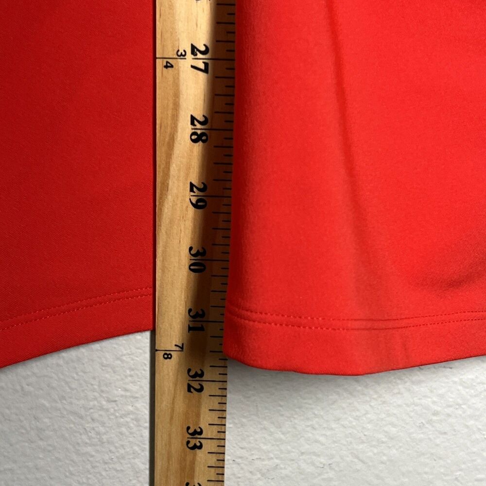 Nike x Jacquemus Red Short Sleeve Mini Body Con Dress Size Medium White Piping - Picture 11 of 14